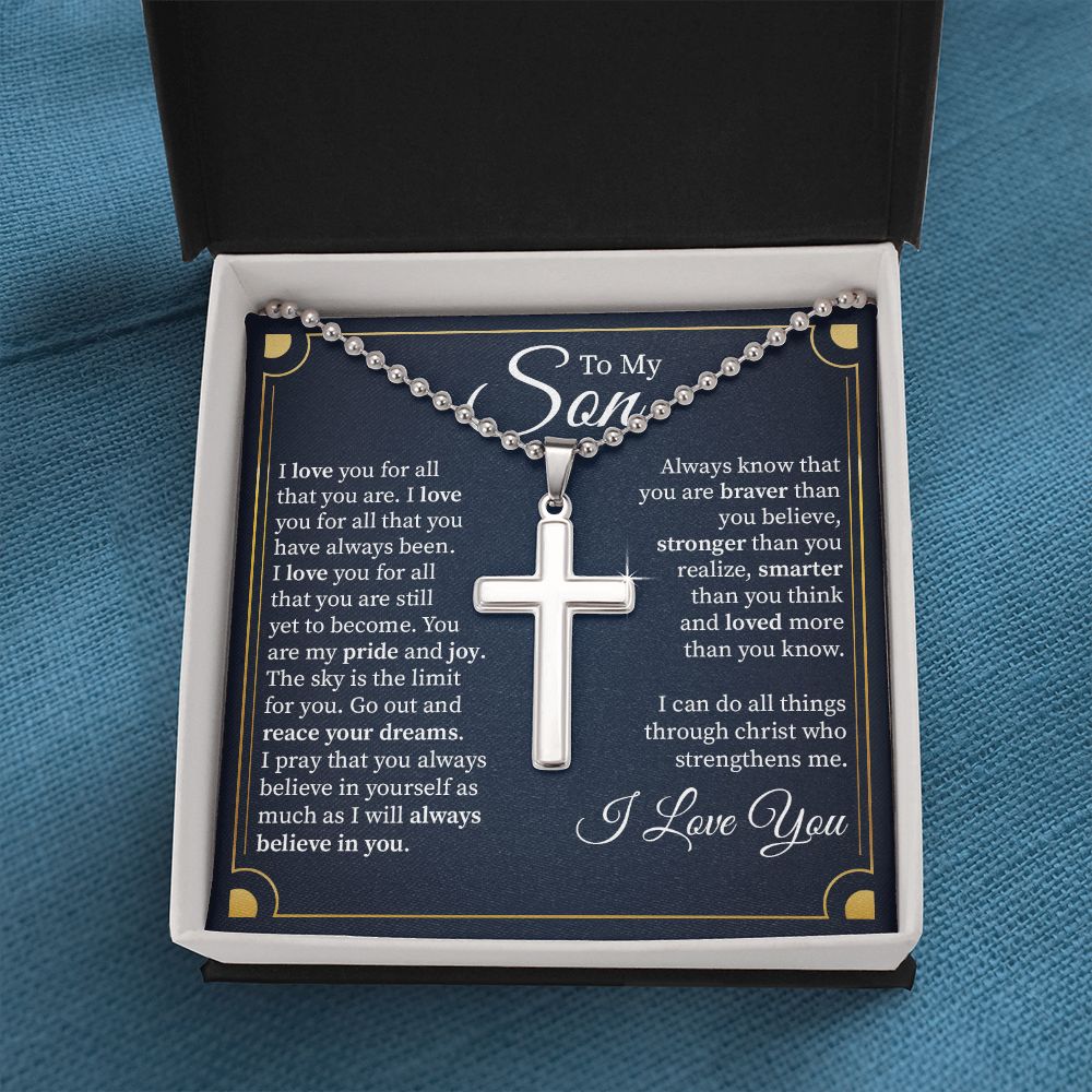 To MY Son I Love You For All That You Are, Birthday Christmas Valentine's Day Present From Dad or Mom