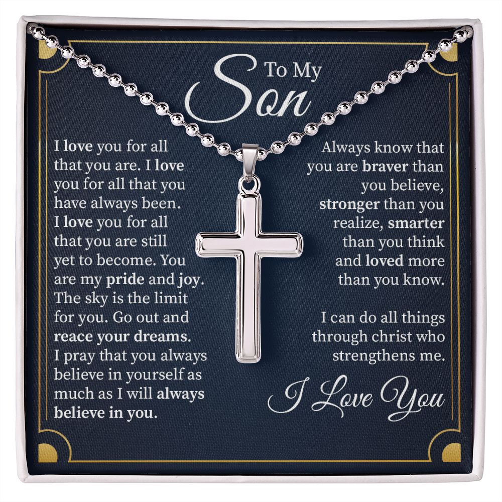 To MY Son I Love You For All That You Are, Birthday Christmas Valentine's Day Present From Dad or Mom