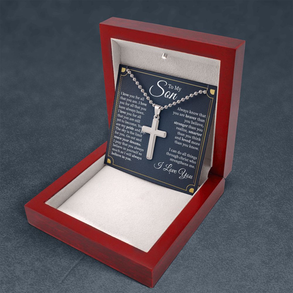 To MY Son I Love You For All That You Are, Birthday Christmas Valentine's Day Present From Dad or Mom