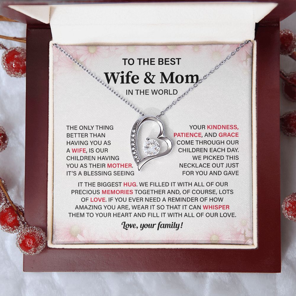 To The Best Wife & Mom In The World Fill It With All Of Our Love