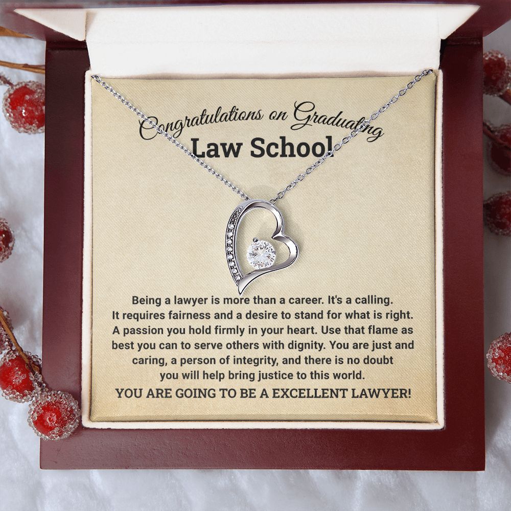 Bravo, Legal Eagle! Celebratory Necklace to Law School Graduation Achievement