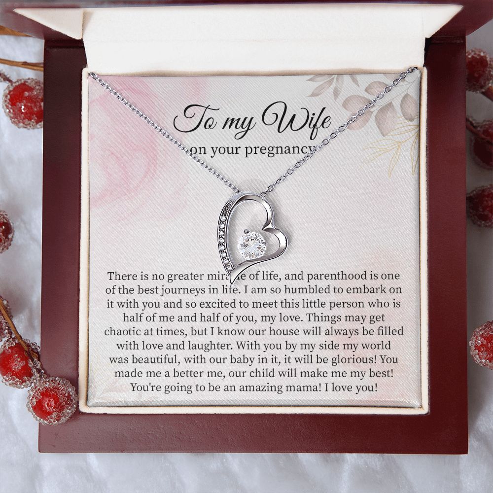 To My Wife On Your Pregnancy Jewelry From Husband