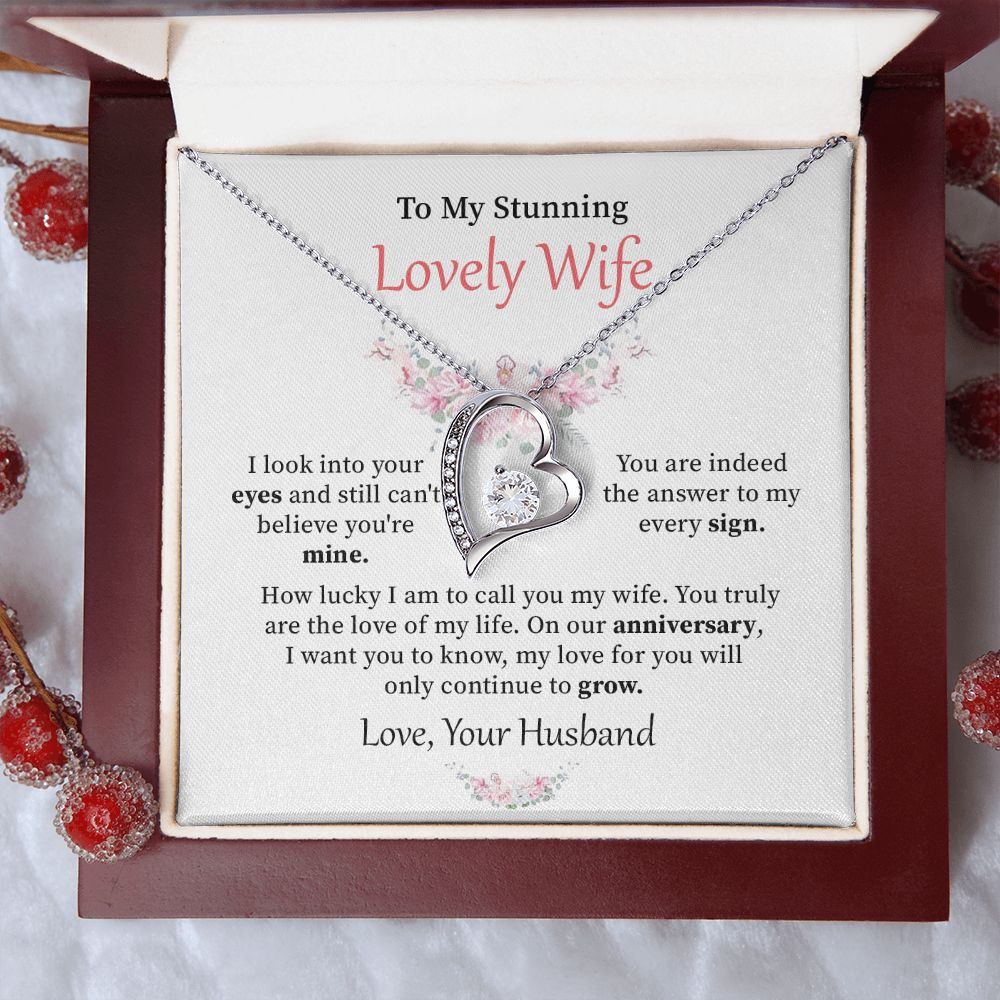 To my stunning lovely wife