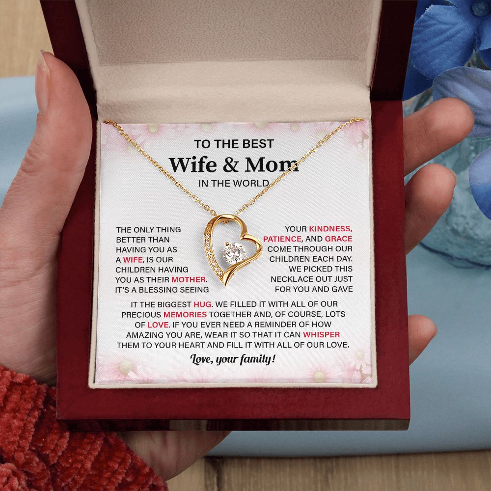 To The Best Wife & Mom In The World Fill It With All Of Our Love