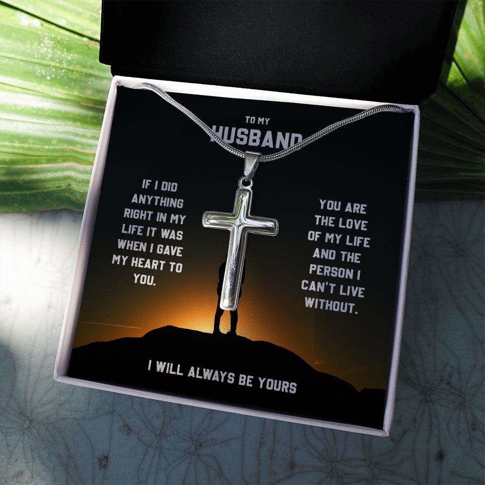 To My Husband You Are The Love Of My Life Cross Necklace For Husband From Wife