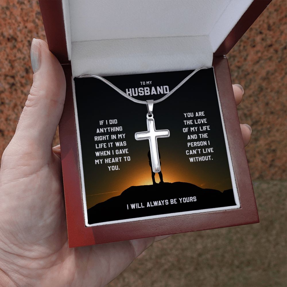 To My Husband You Are The Love Of My Life Cross Necklace For Husband From Wife