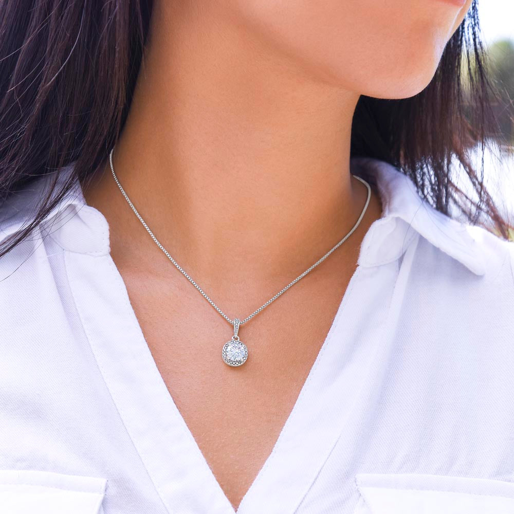 Soulmate Gift Necklace with Round Pendant & Card