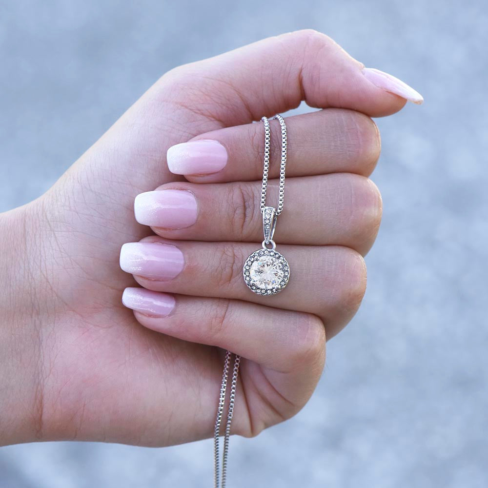 Soulmate Gift Necklace with Round Pendant & Card