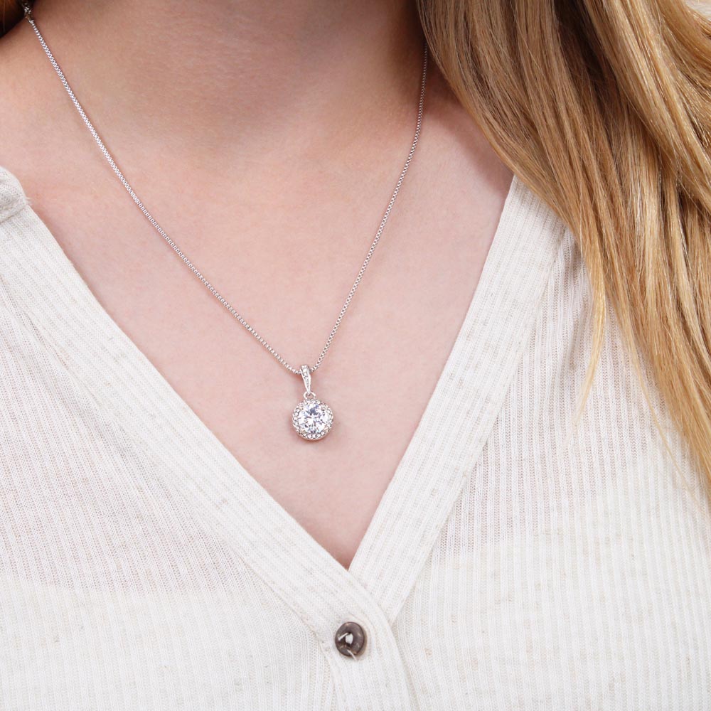 Soulmate Gift Necklace with Round Pendant & Card