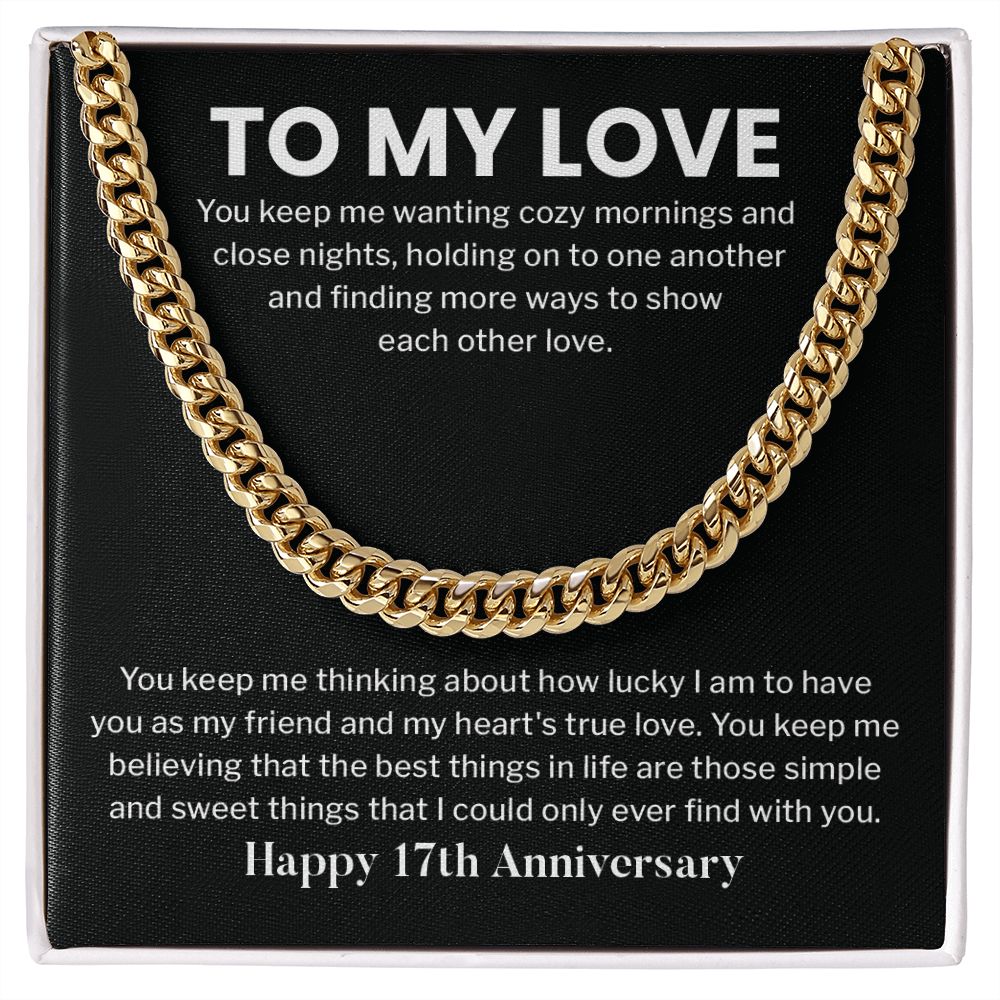 To My Love Happy 17th Anniversary