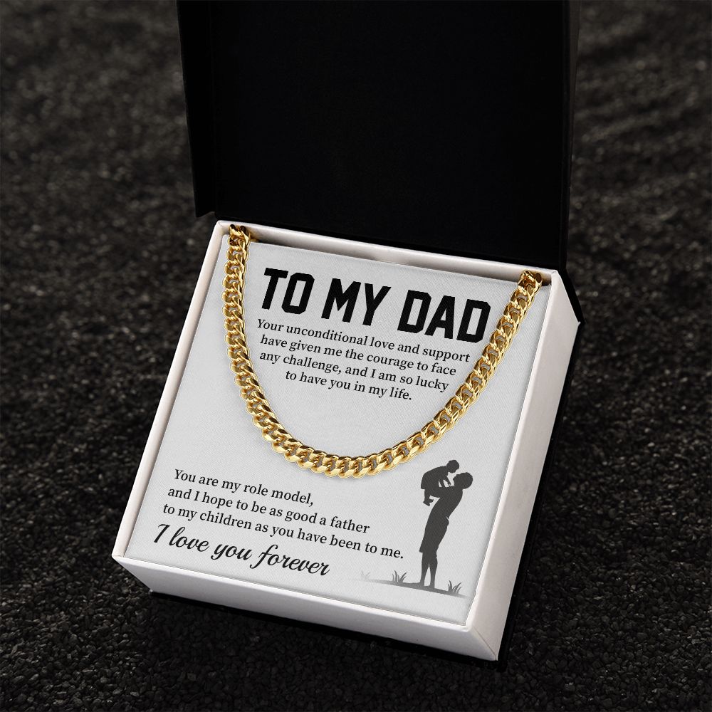 Necklace For Dad From Son With Message Card