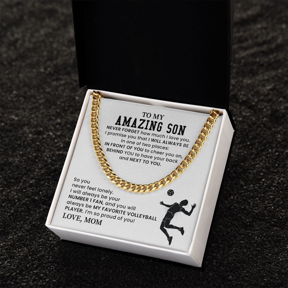 To My Amazing Son You Will Always Be My Favorite Volleyball Player - Birthday Gifts To Your Son From Mom