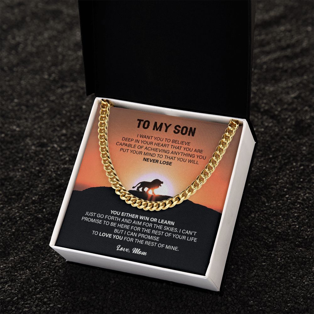 To My Son I Want You To Believe - Lovely Gifts From Mom With Sentimental Message