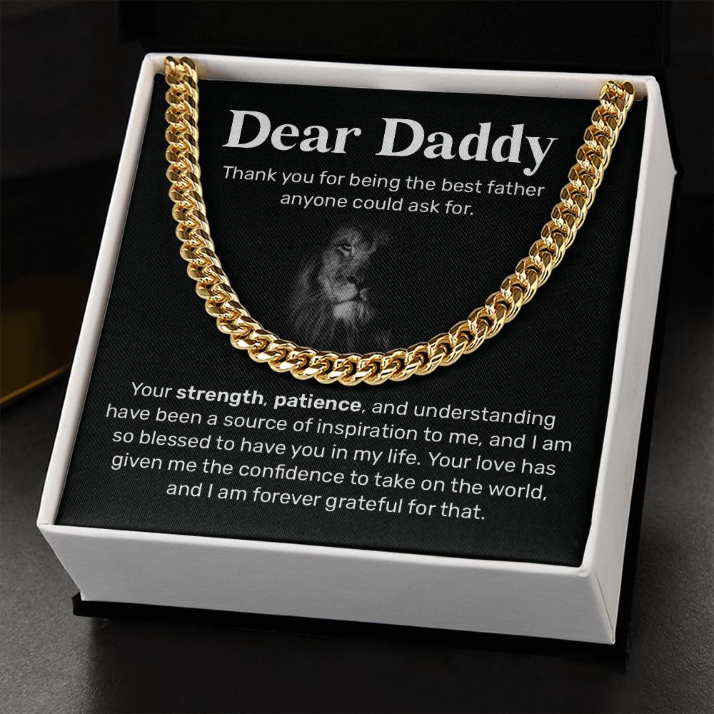 Necklace For Dad From Daughter With Message Card