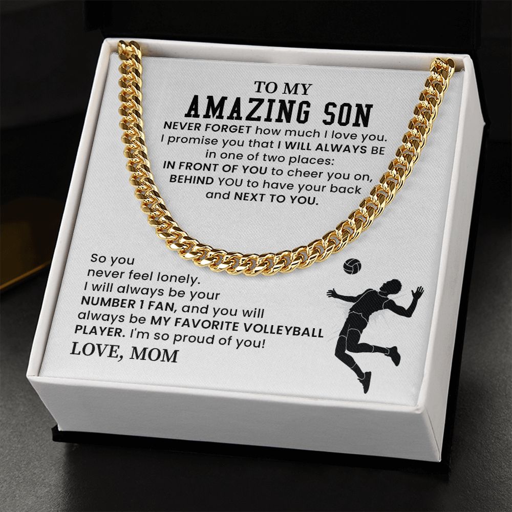 To My Amazing Son You Will Always Be My Favorite Volleyball Player - Birthday Gifts To Your Son From Mom