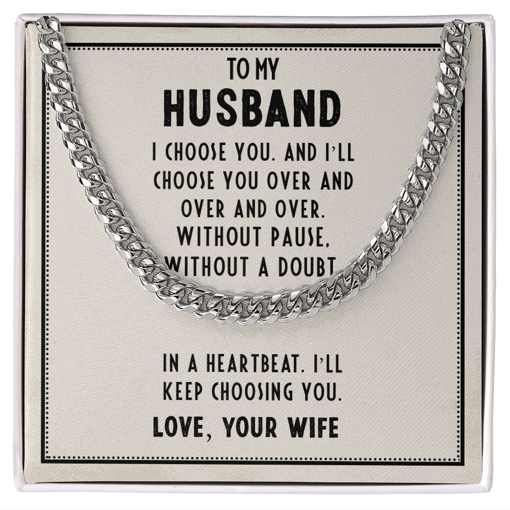 Gift for Husband From Wife With Emotional Message Card