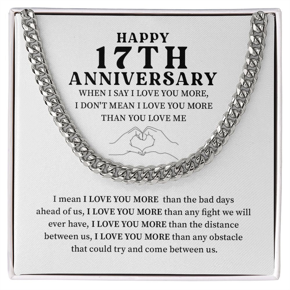 Happy 17th Anniversary When I Say I Love You More