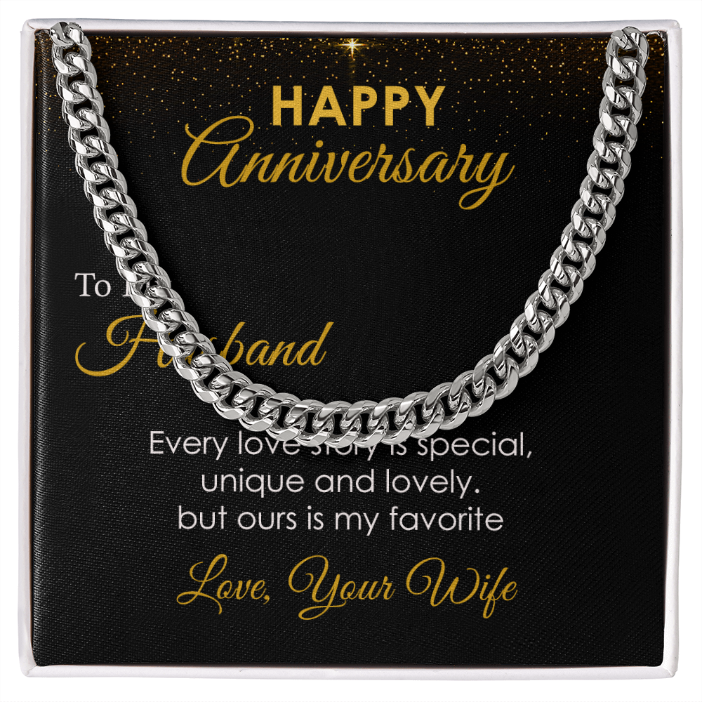 Anniversary Gift for Husband from Wife with Message Card