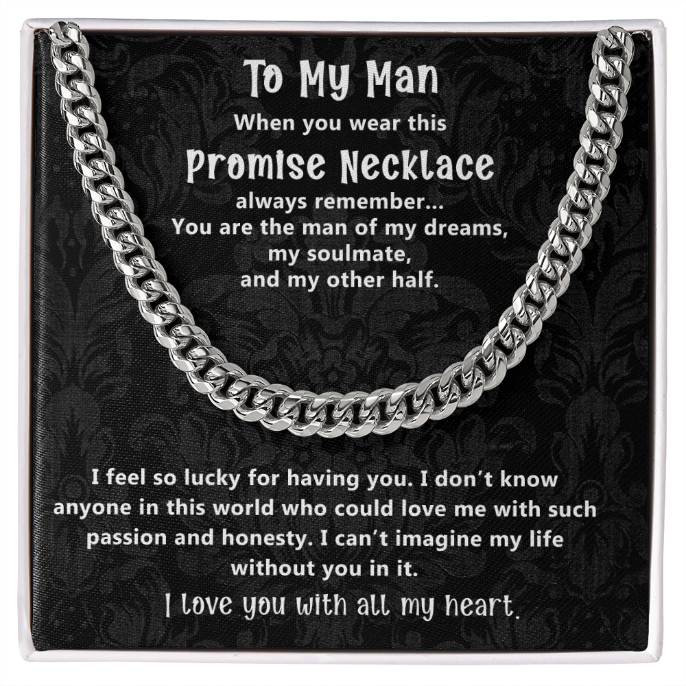 Romantic Gift for Boyfriend or Husband from Soulmate with Promise Message