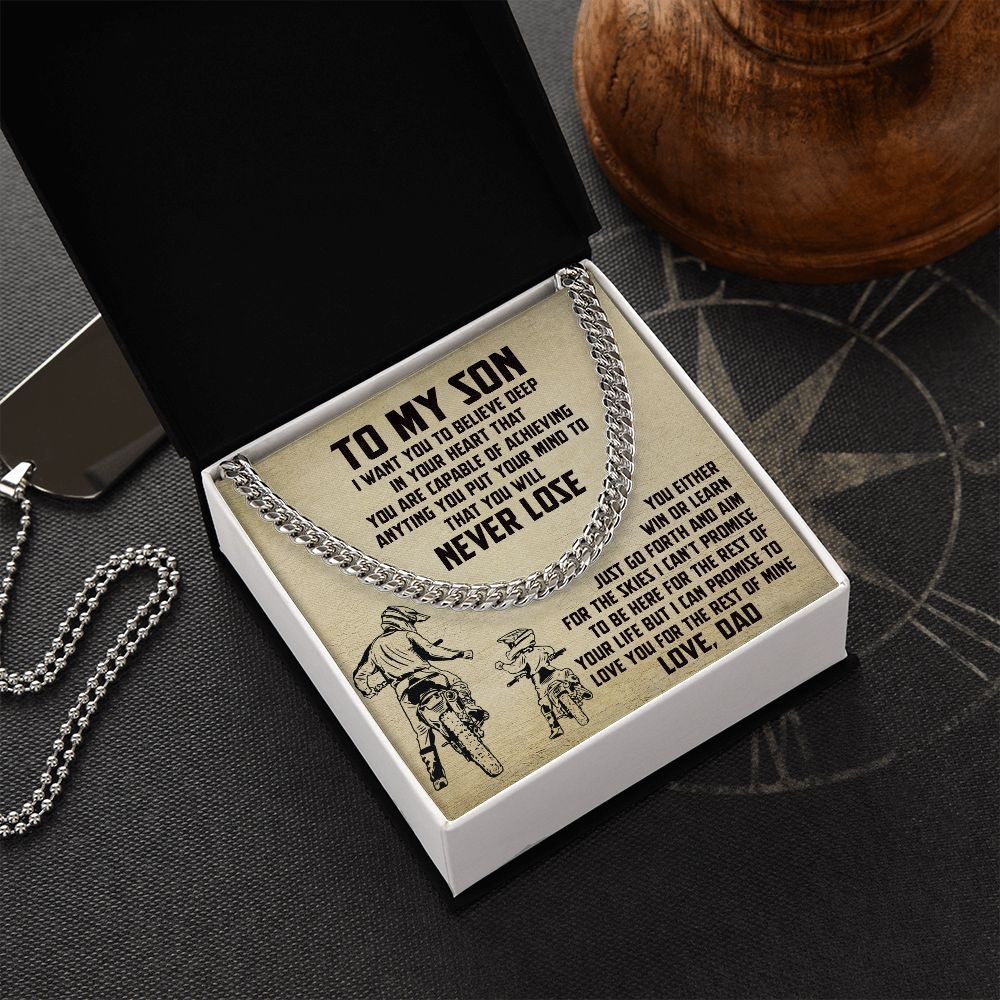 To My Son Win Or Learn love From Dad - Birthday Gifts With Sentimental Message Card