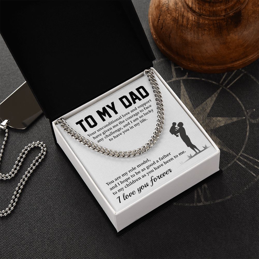 Necklace For Dad From Son With Message Card