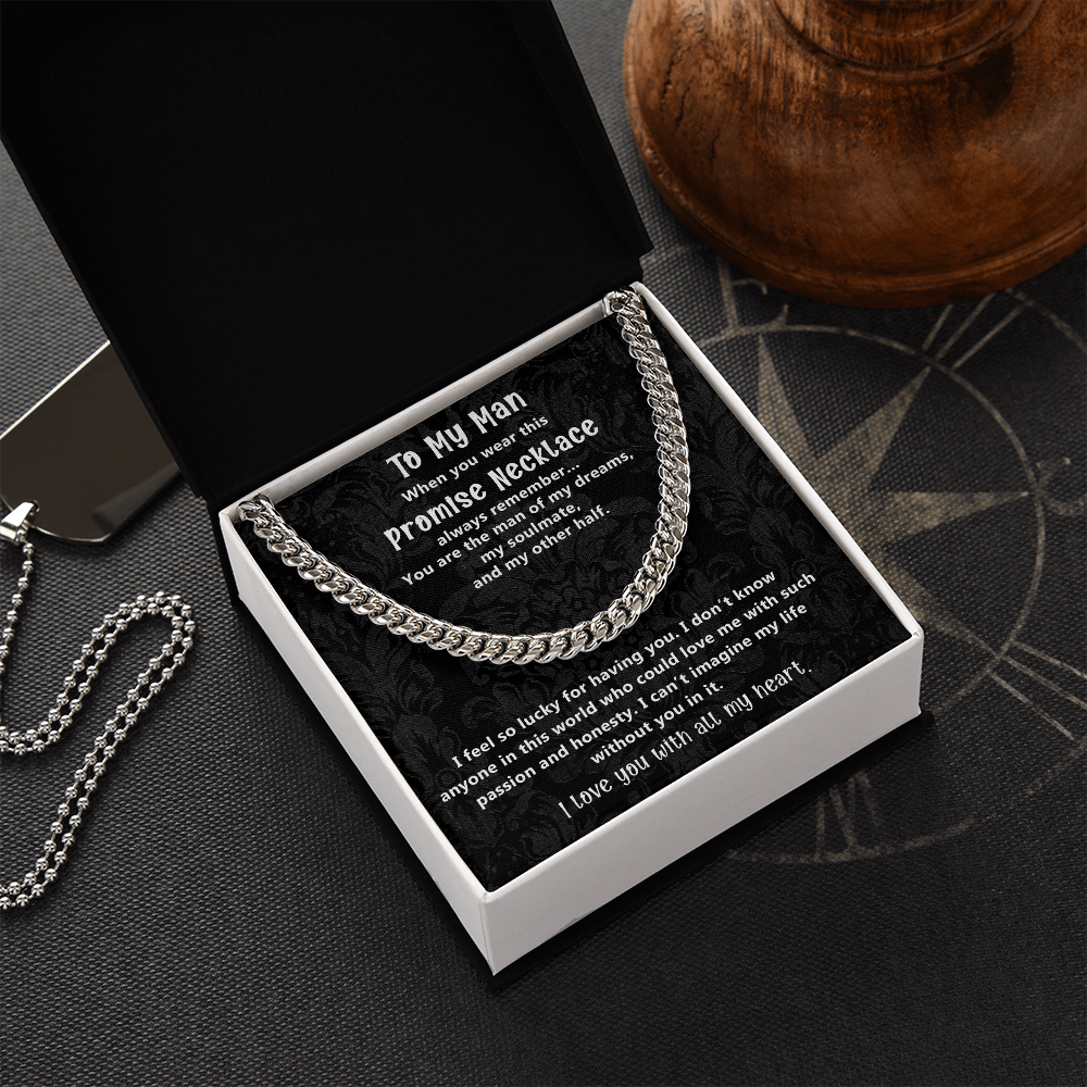 Romantic Gift for Boyfriend or Husband from Soulmate with Promise Message