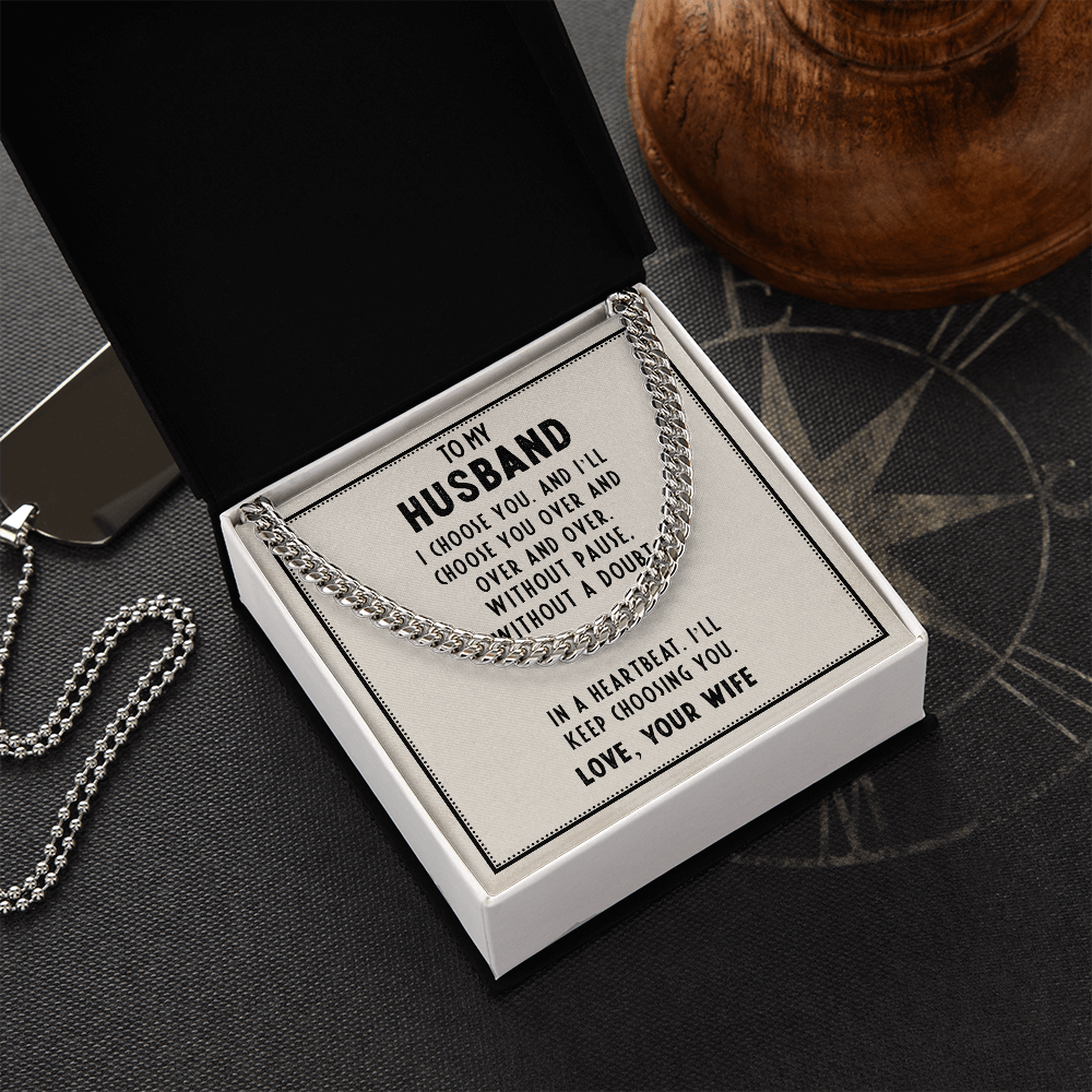 Gift for Husband From Wife With Emotional Message Card