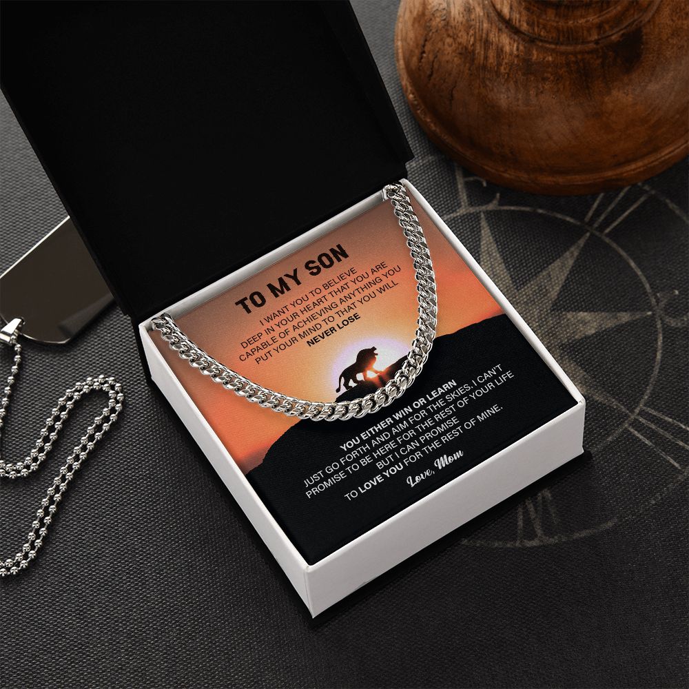 To My Son I Want You To Believe - Lovely Gifts From Mom With Sentimental Message
