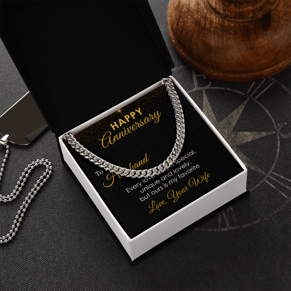 Anniversary Gift for Husband from Wife with Message Card