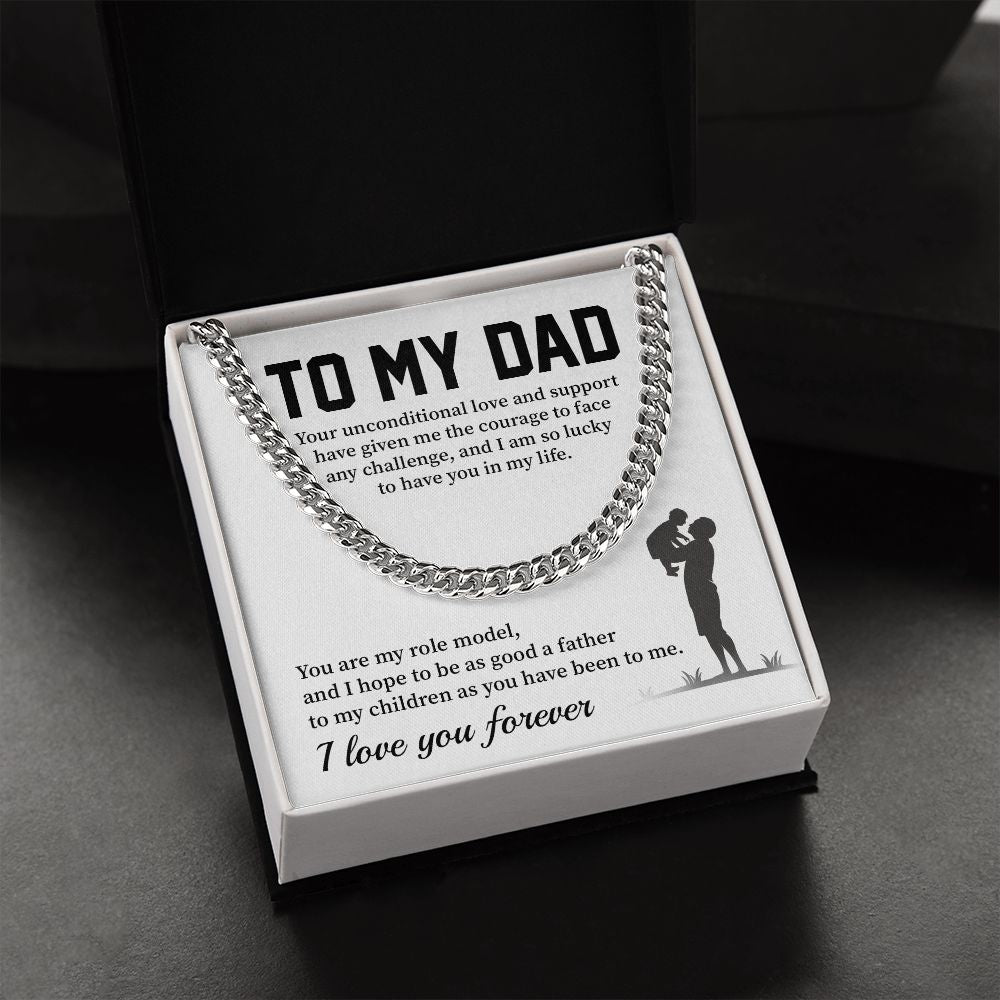 Necklace For Dad From Son With Message Card