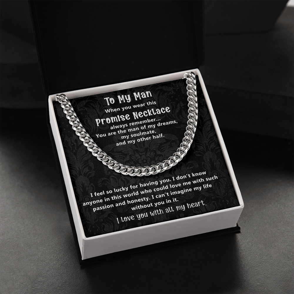 Romantic Gift for Boyfriend or Husband from Soulmate with Promise Message