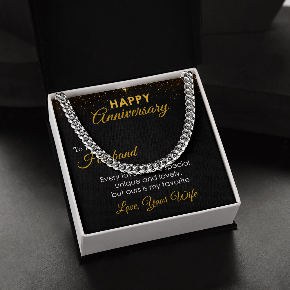 Anniversary Gift for Husband from Wife with Message Card