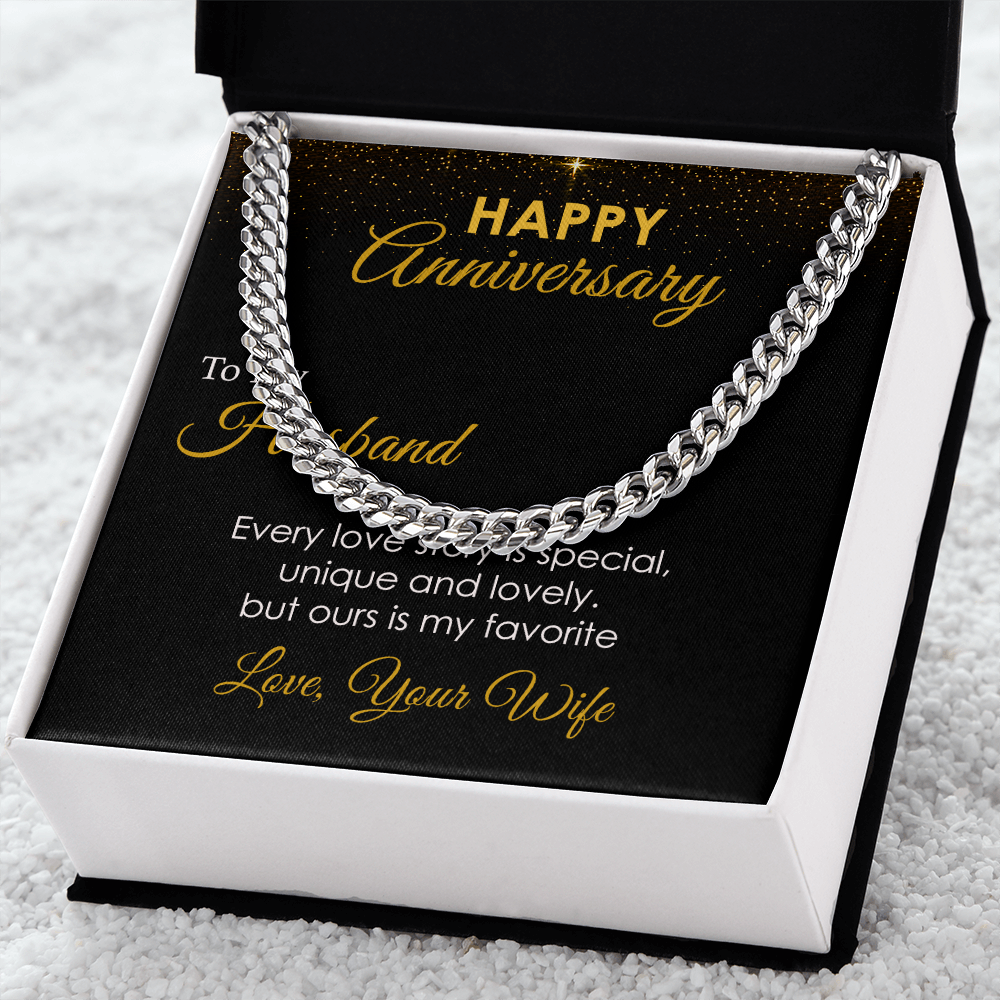 Anniversary Gift for Husband from Wife with Message Card