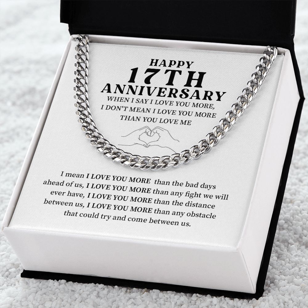 Happy 17th Anniversary When I Say I Love You More