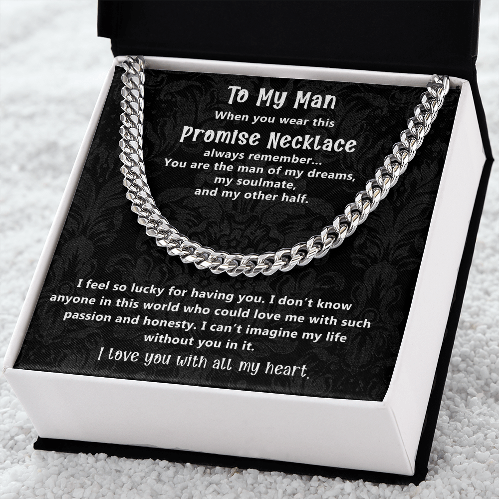 Romantic Gift for Boyfriend or Husband from Soulmate with Promise Message