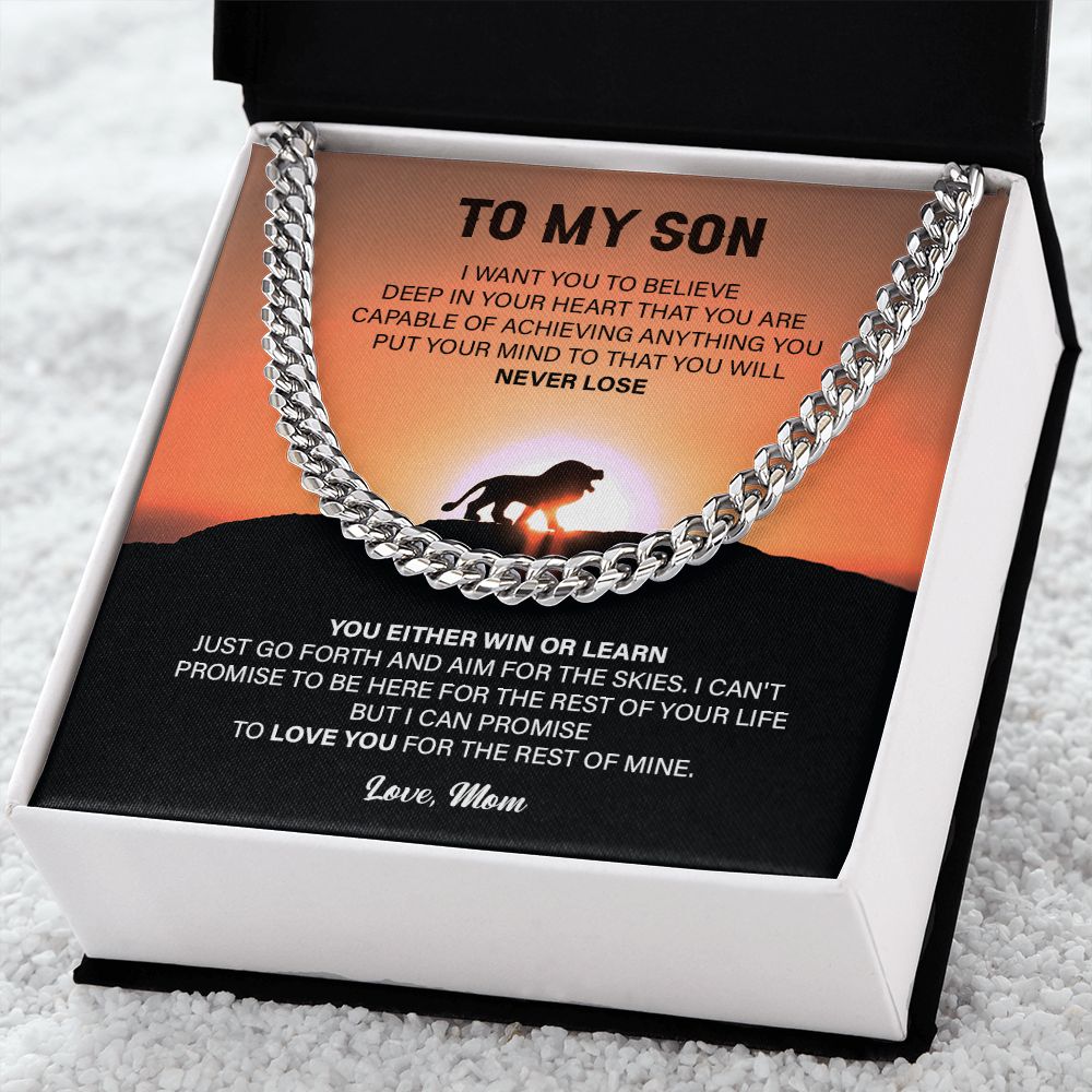 To My Son I Want You To Believe - Lovely Gifts From Mom With Sentimental Message