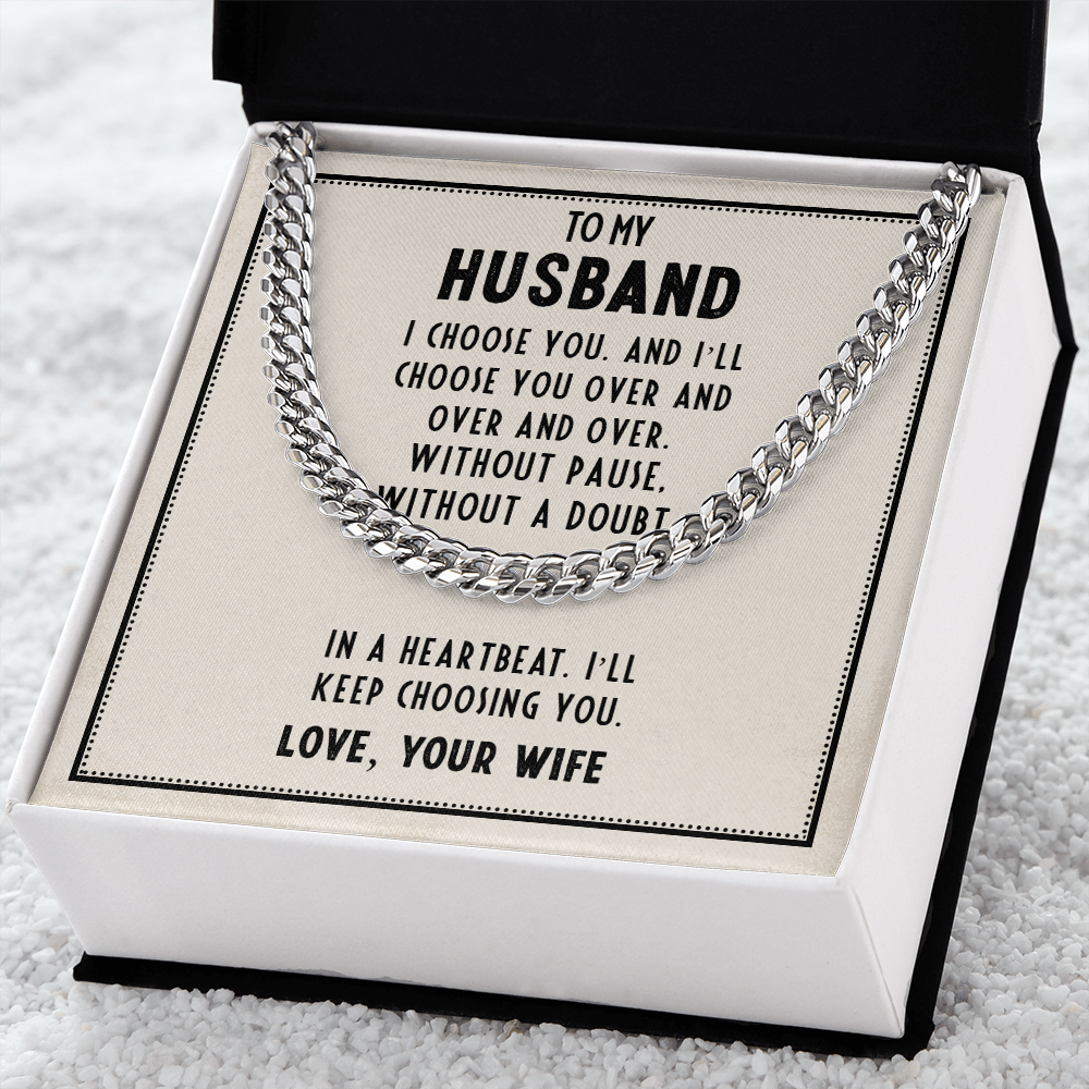 Gift for Husband From Wife With Emotional Message Card