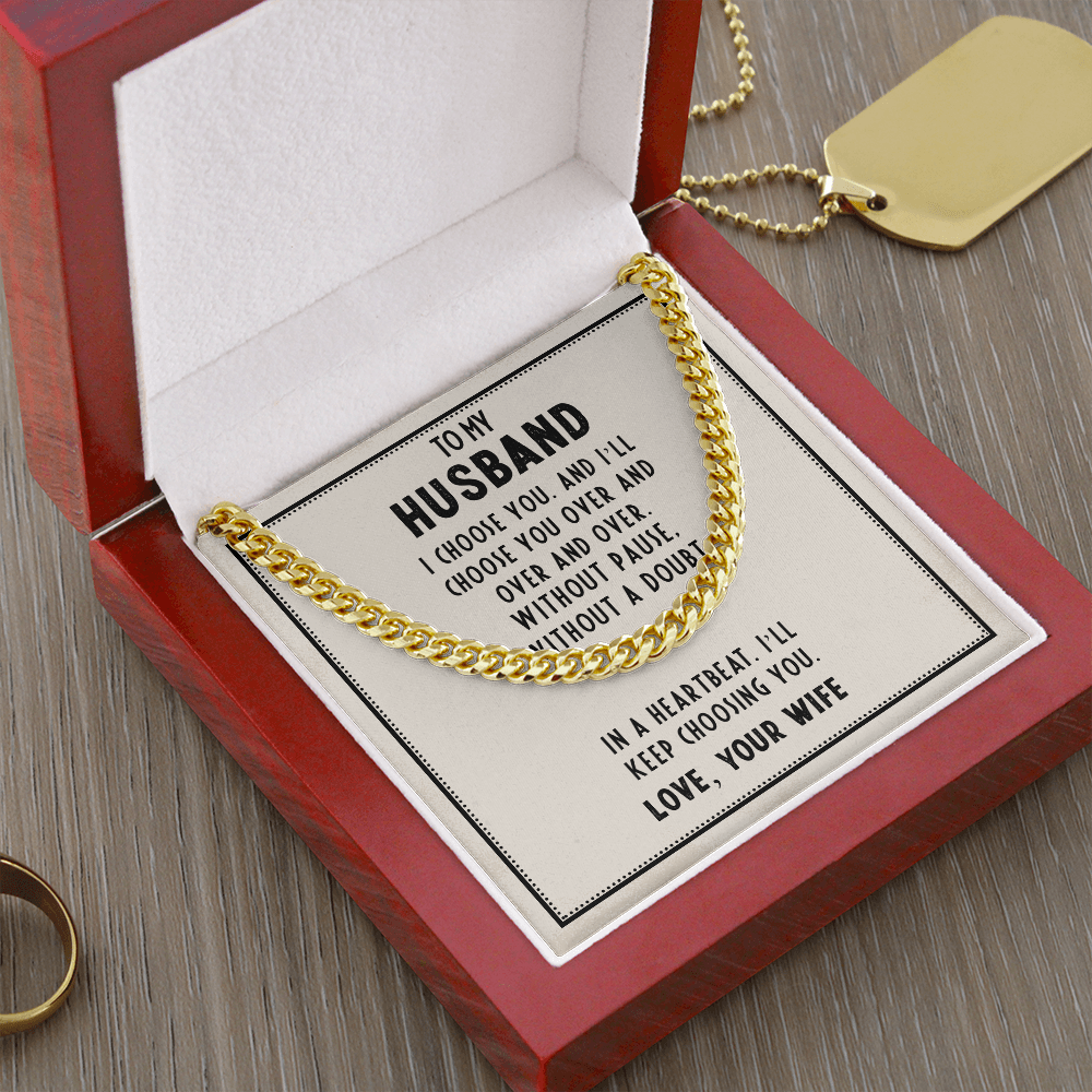 Gift for Husband From Wife With Emotional Message Card