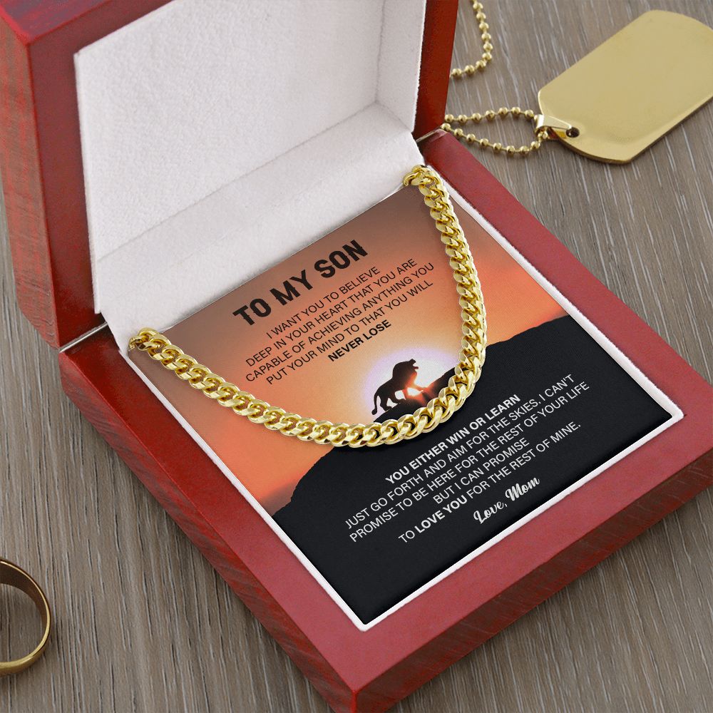 To My Son I Want You To Believe - Lovely Gifts From Mom With Sentimental Message