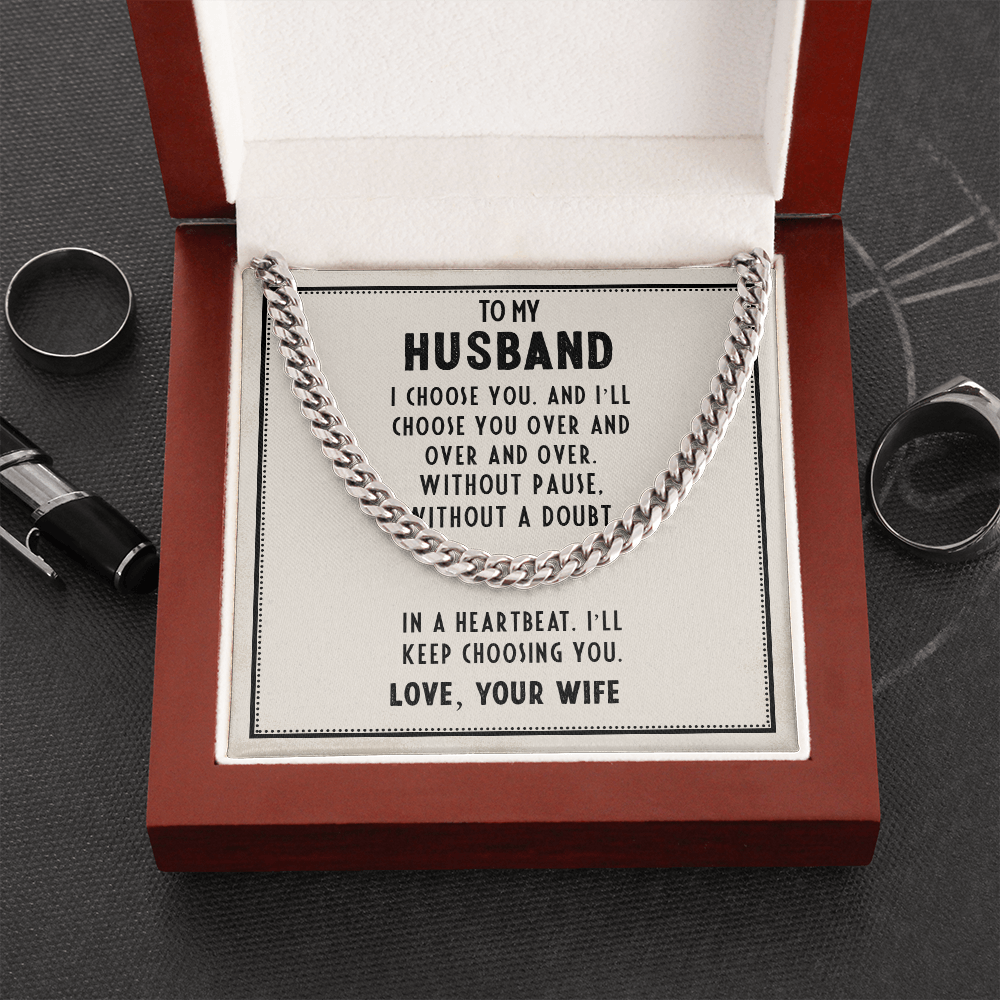 Gift for Husband From Wife With Emotional Message Card