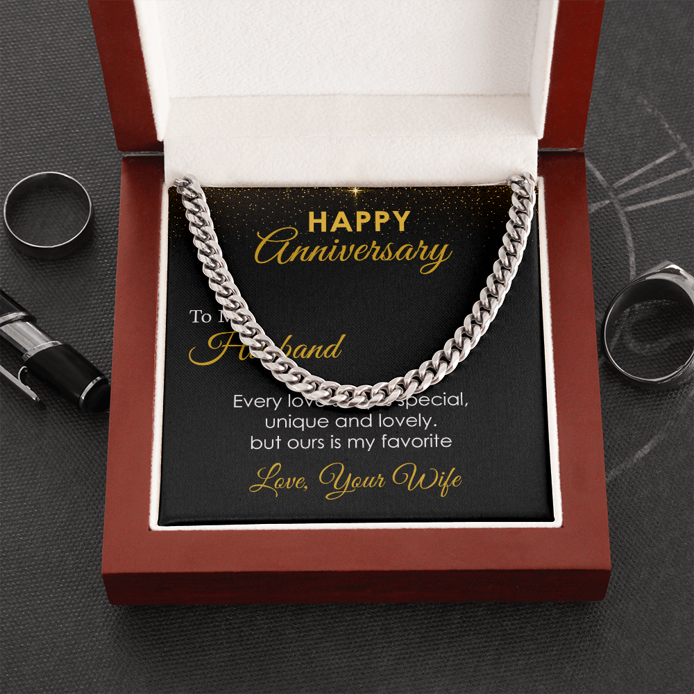 Anniversary Gift for Husband from Wife with Message Card
