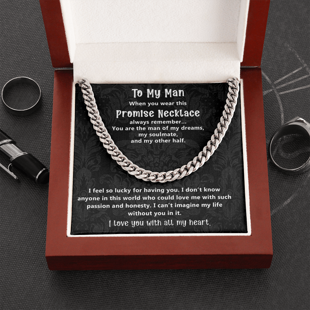 Romantic Gift for Boyfriend or Husband from Soulmate with Promise Message