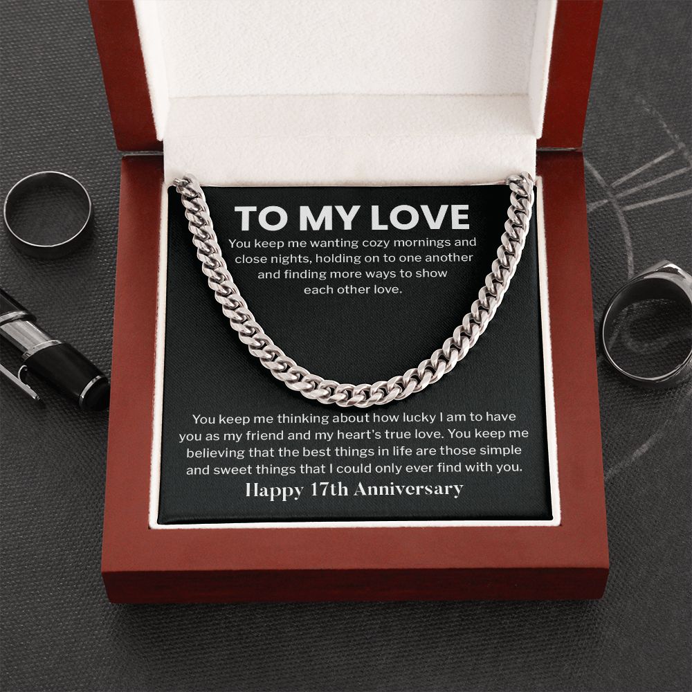 To My Love Happy 17th Anniversary