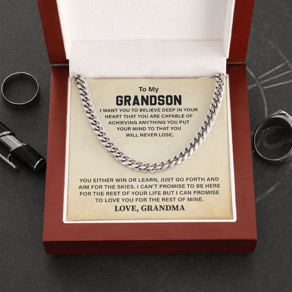 To My Grandson I Can Promise To Love You For The Rest Of Mine Love, Grandma