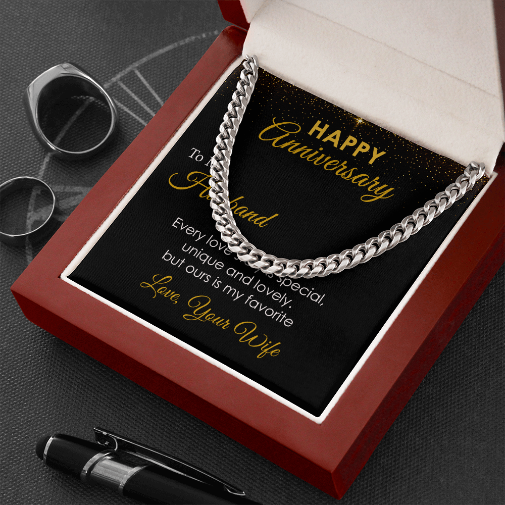 Anniversary Gift for Husband from Wife with Message Card