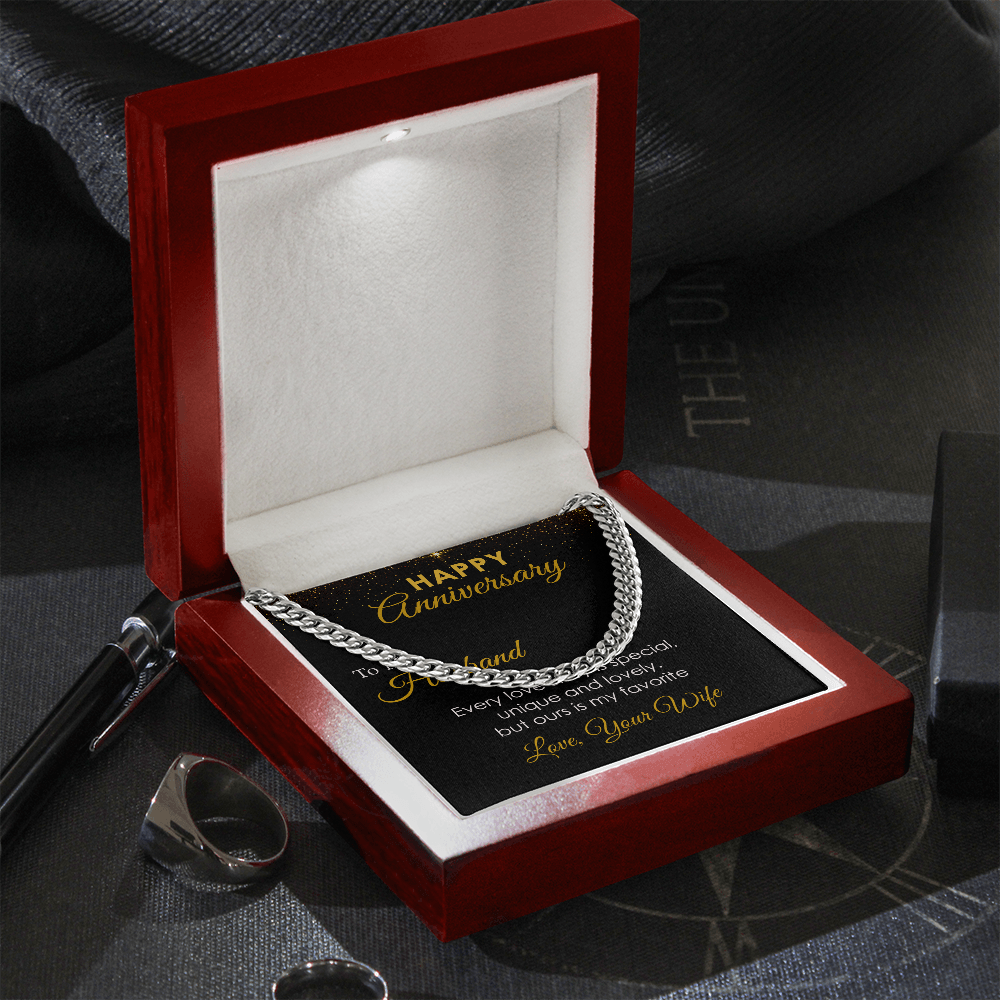 Anniversary Gift for Husband from Wife with Message Card