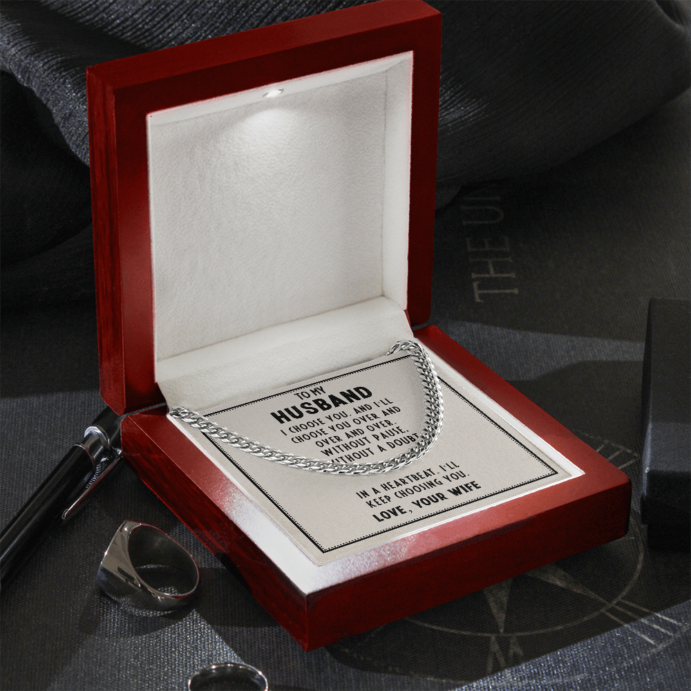 Gift for Husband From Wife With Emotional Message Card