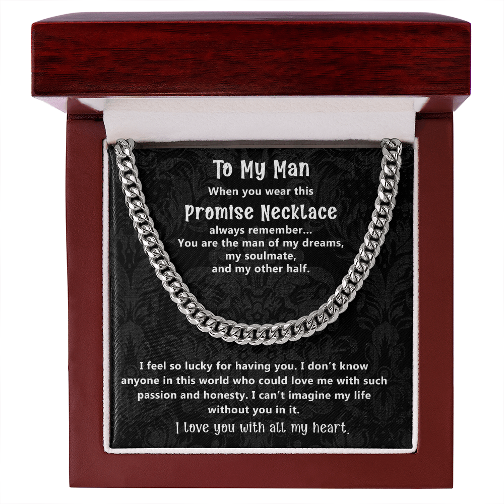 Romantic Gift for Boyfriend or Husband from Soulmate with Promise Message