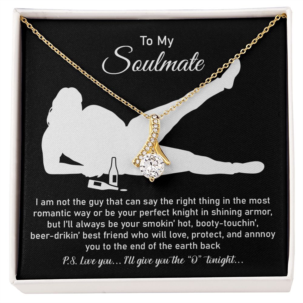 To My Soulmate From Husband Or Boyfriend, 18k Yellow Gold Finish For Women