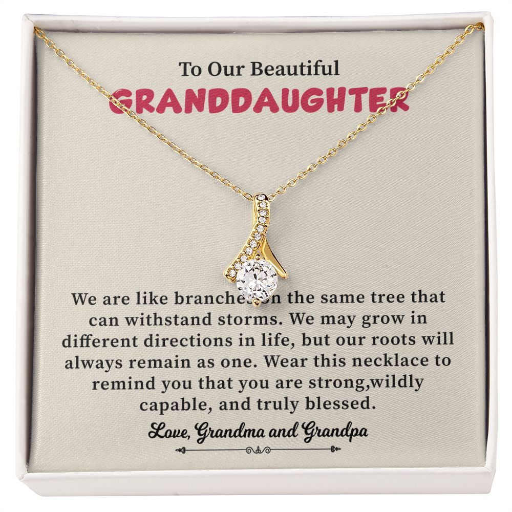 To Our Beautiful Granddaughter, We May Grow in Different Directions in Life